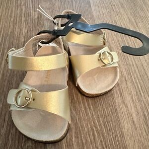 Gold 3-6 month sandal. NWT